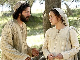 Joseph and Mary talking